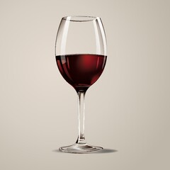 Wall Mural - wine glass