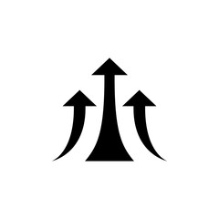 Poster - Financial growth icon. Growing arrow. Vector on isolated white background. EPS 10.