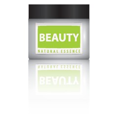 Wall Mural - beauty cream bottle