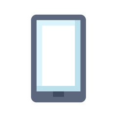 Poster - Mobile Phone Device flat icon. Smartphone vector flat color sign.