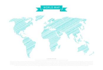  Scribble world map