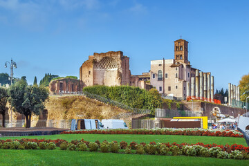 Wall Mural - Temple of Venus and Roma, Rome, Italy