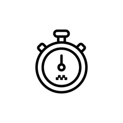 Poster - Stopwatch icon. Simple line, outline vector elements of taxi service icons for ui and ux, website or mobile application