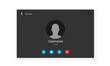 © Саша Мельник - Video call illustration. Video call screen mockup. Comunication via internet. Vector illustration