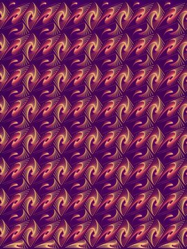 Abstract illustration with multi colored spiral wire pattern. 3d rendering