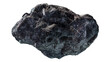Highly detailed generic asteroid or rock isolated on a white background. 3D rendering illustration.