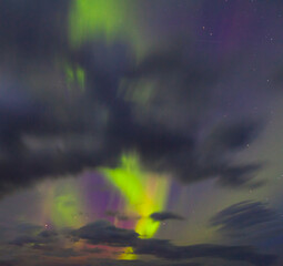 northern lights, southern iceland, iceland, europe