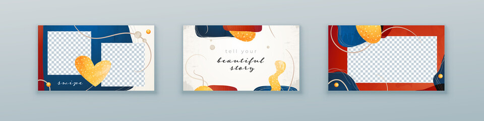 Wall Mural - liquid abstract banner design. fluid vector shaped background. modern graphic template banner patter
