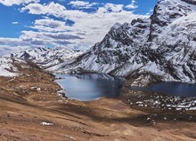 Breathtaking View Of The Beautiful Snow-capped Ausangate Mountain In Peru