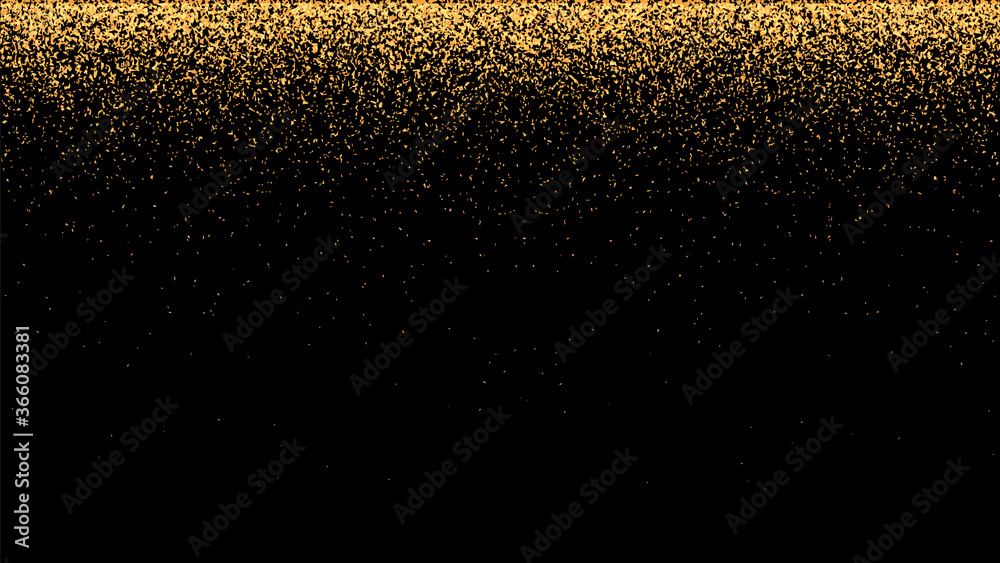 Festive vector background with gold glitter and confetti for christmas ...