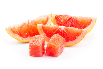 Poster - Grapefruit isolated on white background