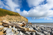 Nash Point Heritage Coastline The Heritage Coast, South Wales, Which Features A 'Welsh Sphinx' Like Cliff Face