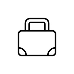 Poster - Briefcase, portfolio icon. Simple line, outline vector elements of knowledge icons for ui and ux, website or mobile application