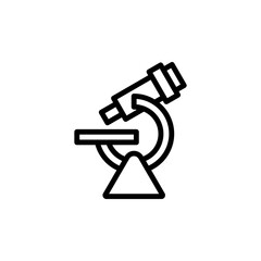 Poster - Microscope icon. Simple line, outline vector elements of knowledge icons for ui and ux, website or mobile application