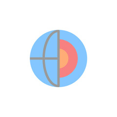 Poster - Geology, Earth icon. Simple color vector elements of knowledge icons for ui and ux, website or mobile application