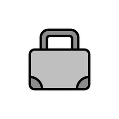 Poster - Briefcase, portfolio icon. Simple color with outline vector elements of knowledge icons for ui and ux, website or mobile application