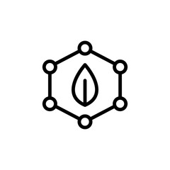 Poster - Quality, leaf, atoms icon. Simple line, outline vector elements of innovations icons for ui and ux, website or mobile application