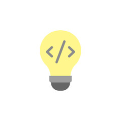 Poster - Idea bulb, innovation icon. Simple color vector elements of innovations icons for ui and ux, website or mobile application