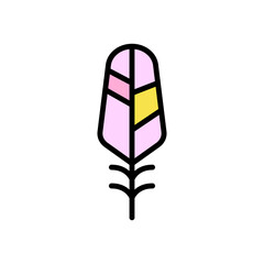 Aufkleber - Wing bird icon. Simple color with outline vector elements of feather icons for ui and ux, website or mobile application