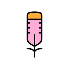 Aufkleber - Wing bird icon. Simple color with outline vector elements of feather icons for ui and ux, website or mobile application