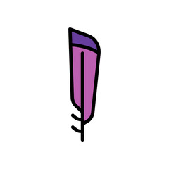 Aufkleber - Wing bird icon. Simple color with outline vector elements of feather icons for ui and ux, website or mobile application