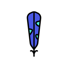 Aufkleber - Wing bird icon. Simple color with outline vector elements of feather icons for ui and ux, website or mobile application