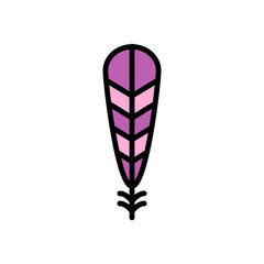Aufkleber - Wing bird icon. Simple color with outline vector elements of feather icons for ui and ux, website or mobile application