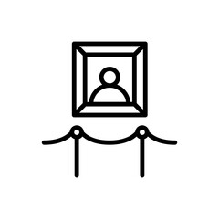 Aufkleber - Picture, museum icon. Simple line, outline vector elements of historical things icons for ui and ux, website or mobile application