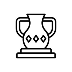 Aufkleber - Vase, museum icon. Simple line, outline vector elements of historical things icons for ui and ux, website or mobile application