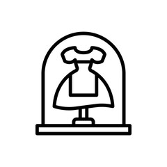 Poster - Dress, museum icon. Simple line, outline vector elements of historical things icons for ui and ux, website or mobile application