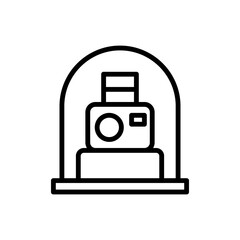 Aufkleber - Old camera, museum icon. Simple line, outline vector elements of historical things icons for ui and ux, website or mobile application