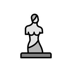 Aufkleber - Monument, museum icon. Simple color with outline vector elements of historical things icons for ui and ux, website or mobile application