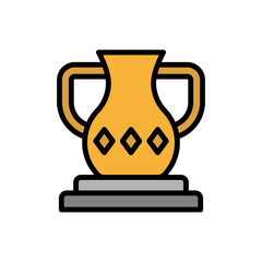 Aufkleber - Vase, museum icon. Simple color with outline vector elements of historical things icons for ui and ux, website or mobile application