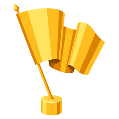 Gold fag prize icon.