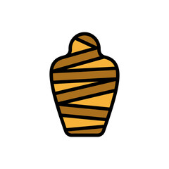 Poster - Mummy, museum icon. Simple color with outline vector elements of historical things icons for ui and ux, website or mobile application