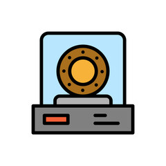 Poster - Plate, museum icon. Simple color with outline vector elements of historical things icons for ui and ux, website or mobile application