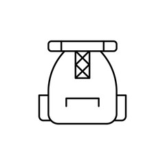 Fototapete - Bag, bag pack, travel icon. Simple line, outline vector elements of tourism for ui and ux, website or mobile application
