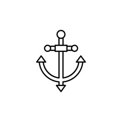 Aufkleber - Anchor, travel, sea icon. Simple line, outline vector elements of tourism for ui and ux, website or mobile application