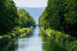 Loisirs le long du Canal de Colmar, vélo tourisme, navigation de plaisance, Haut-Rhin, Alsace,  région Grand Est, France