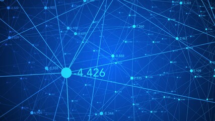 Wall Mural - big data information technological background