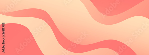 Fotografía Abstract orange and red wavy background with curve lines