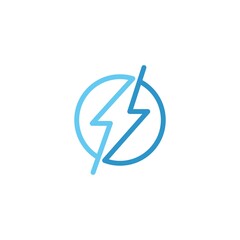 Canvas Print - Lightning Logo Template