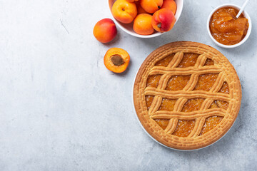 Poster - Sweet crust cake with apricots