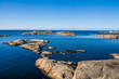 A beautiful view of the Swedish archipelago on the Swedish west coast, Sweden