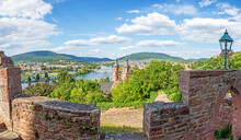 View Over The Medieval City Of Miltenberg From Miltenberg Castle During Daytime In Summer
