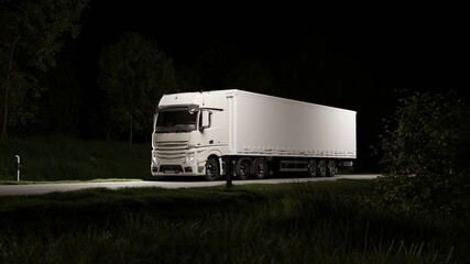 Wall Mural - Night Haulage