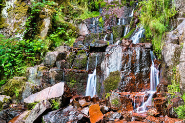 Sticker - The Nideck Waterfall in the Vosges Mountains - Alsace, France