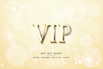 Premium EPS text style elegant VIP gold effect.