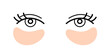 pink eye patches simple icon