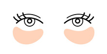 Pink Eye Patches Simple Icon